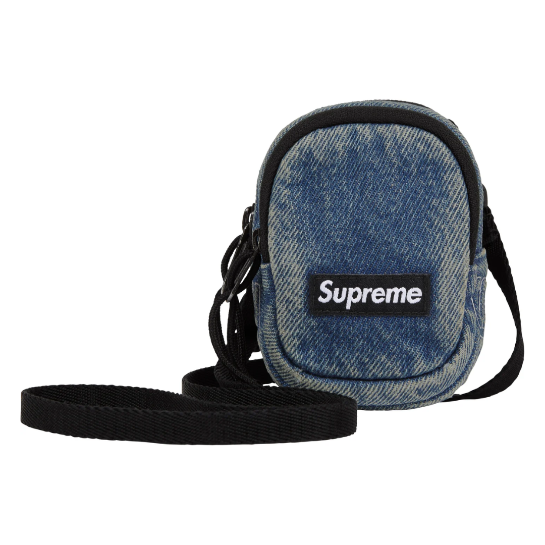 Denim Mini Utility Bag Washed Indigo