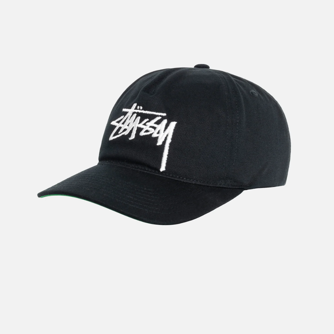 Mid-Depth Big Stock Snapback Black
