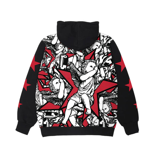 CROOKS & CASTLES AOP STARS CHERUB HOODIE