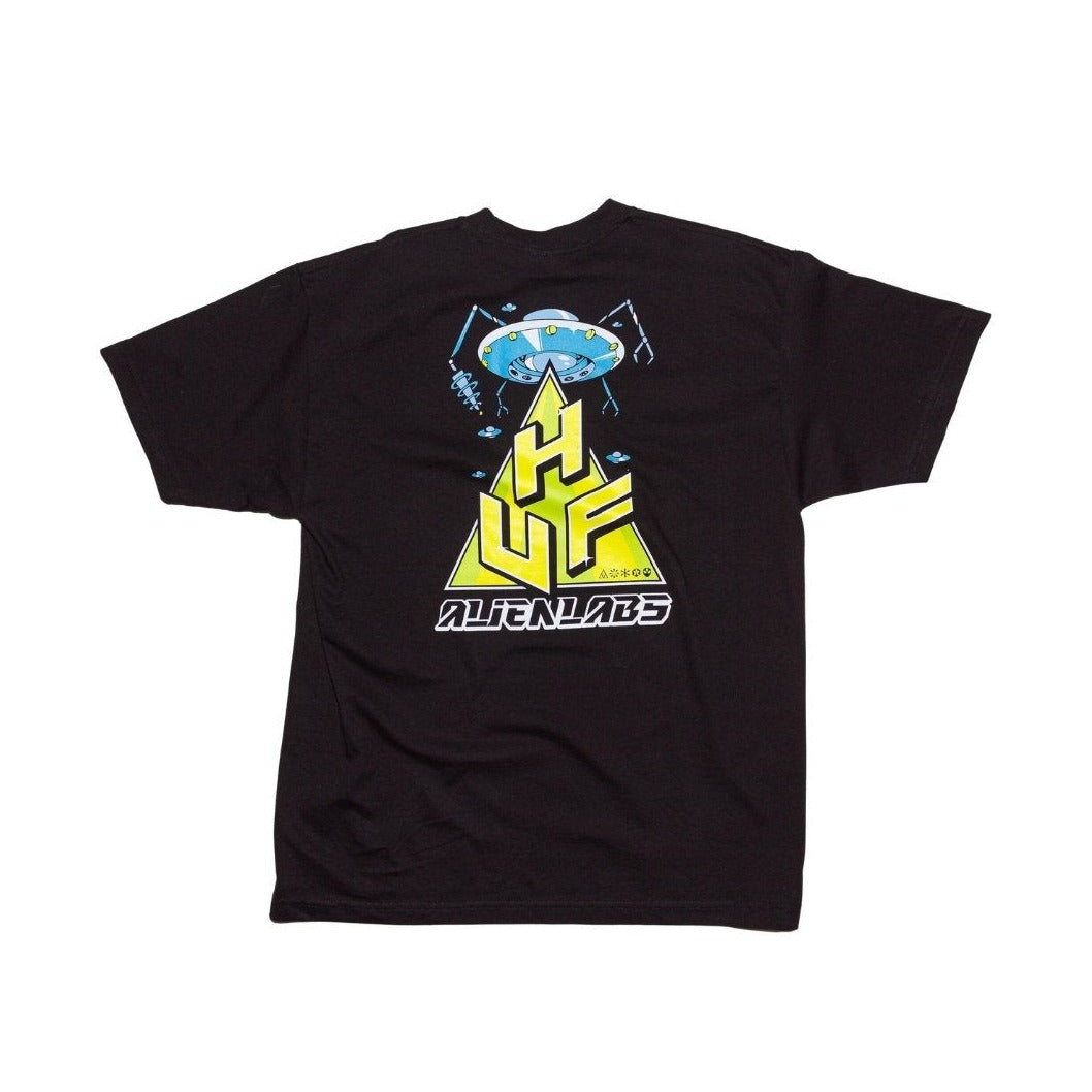 HUF X Alienlabs Triple Triangle T-Shirt Black