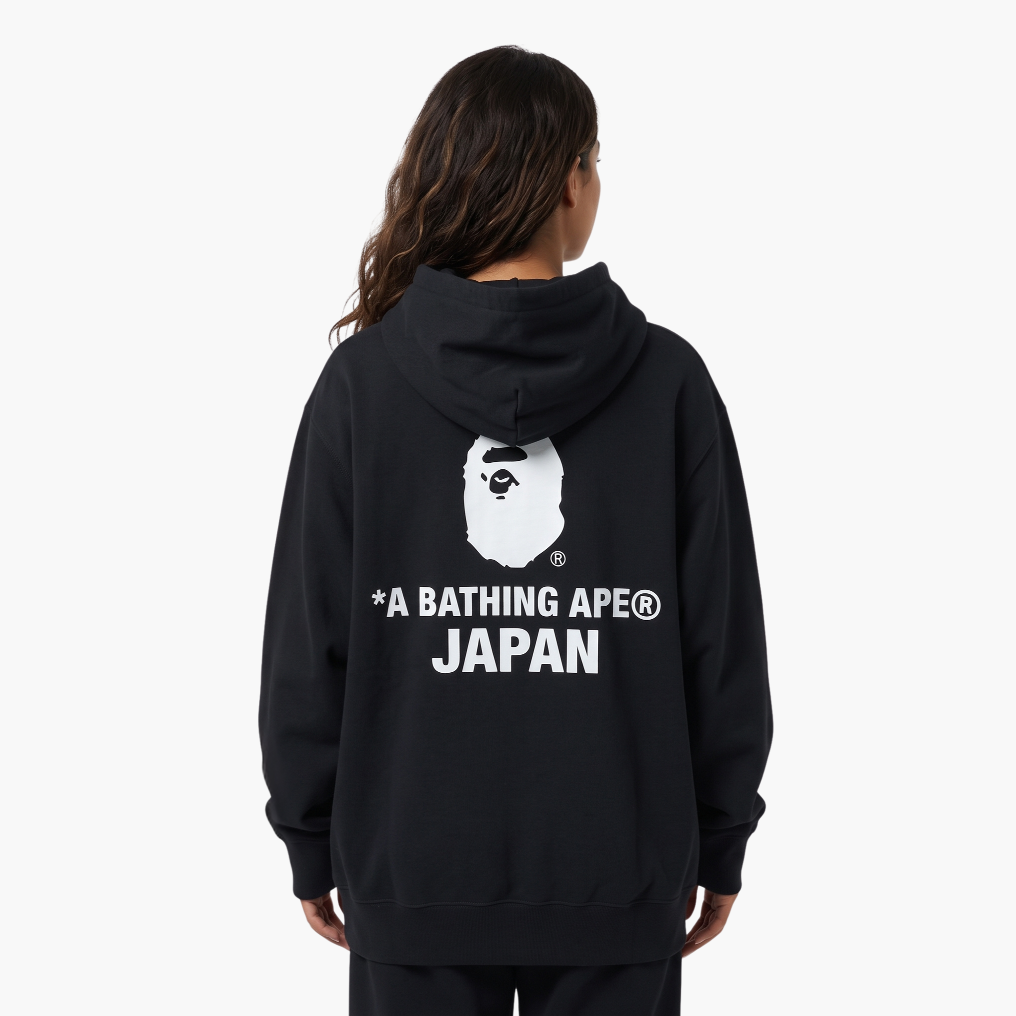 A Bathing Ape College One Point Embroidery Zip Hoodie