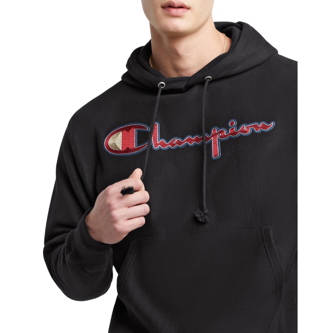 Champion Reverse Weave Hoodie Spiral Stitchline Script