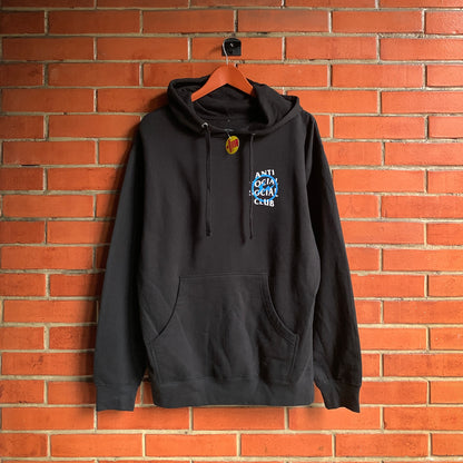 Anti Social Social Club x Fragment Blue Bolt Hoodie Black