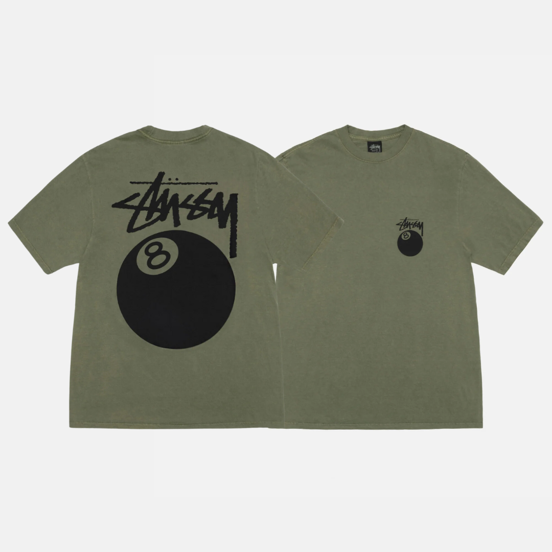 8 Ball Tee Pigment Dyed Olive