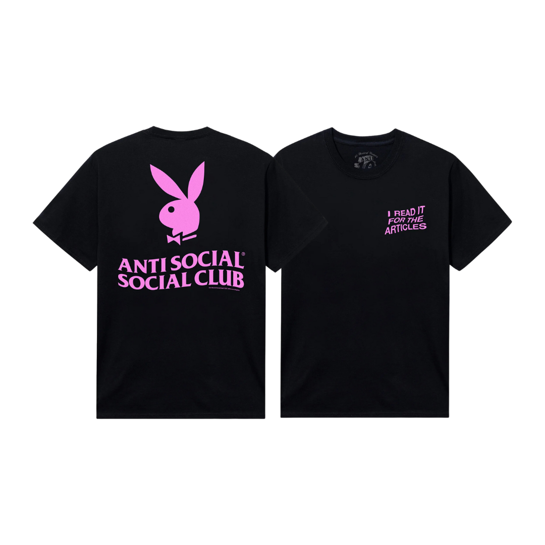 ASSC x Playboy Read It Tee Black