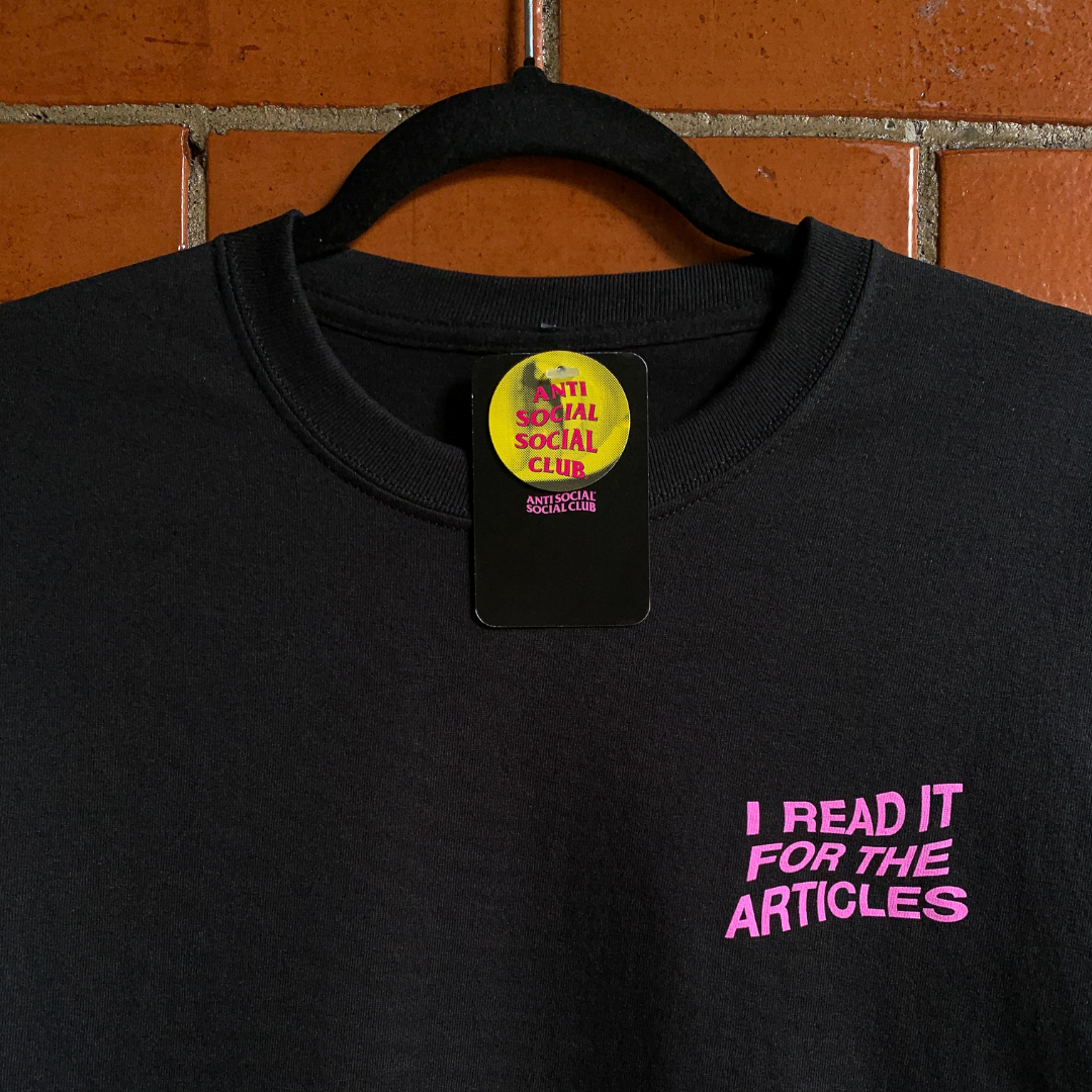 ASSC x Playboy Read It Tee Black