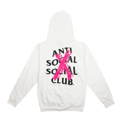 Anti Social Social Club Cancelled Hoodie White