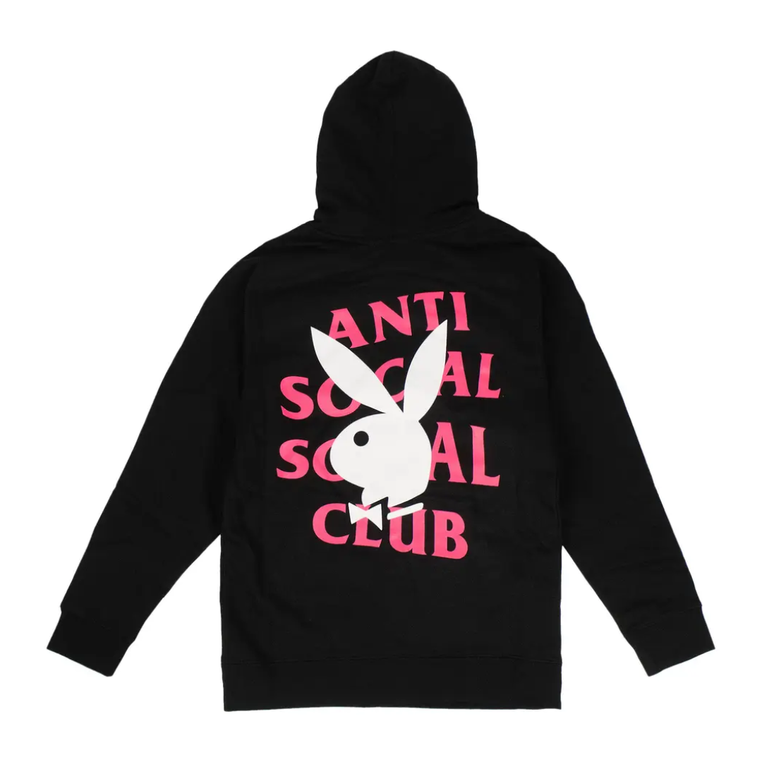 Sudadera con capucha Anti Social Social Club x Playboy Remix negra