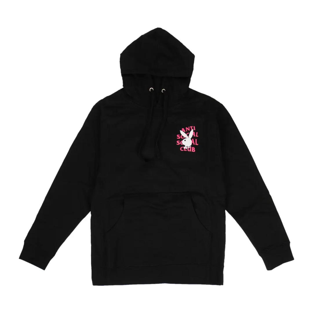 Sudadera con capucha Anti Social Social Club x Playboy Remix negra
