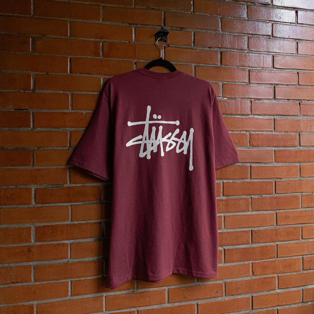 Basic Stüssy Tee Oxblood