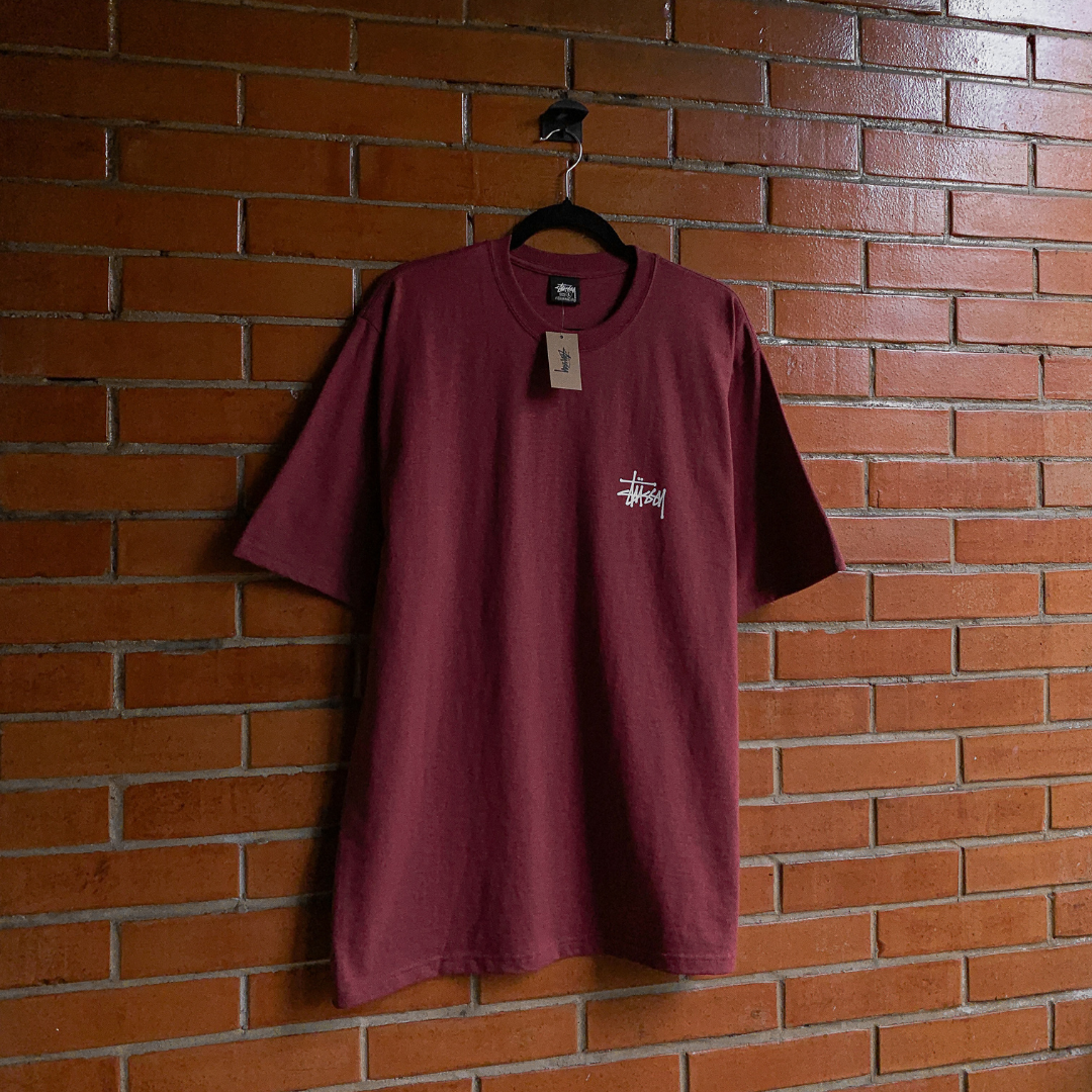 Basic Stüssy Tee Oxblood
