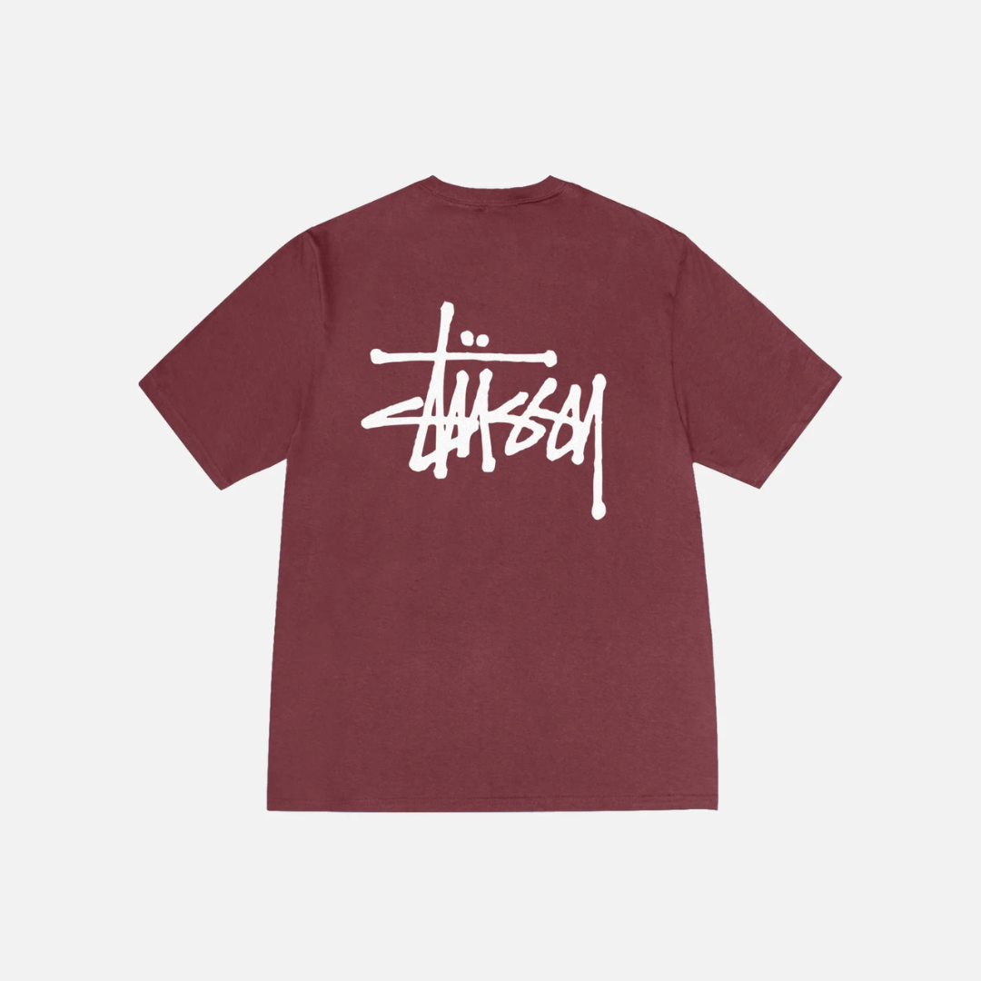 Basic Stüssy Tee Oxblood