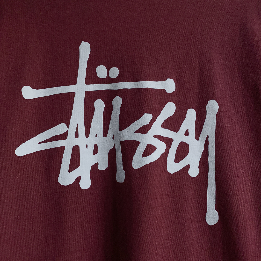 Basic Stüssy Tee Oxblood