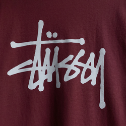 Basic Stüssy Tee Oxblood