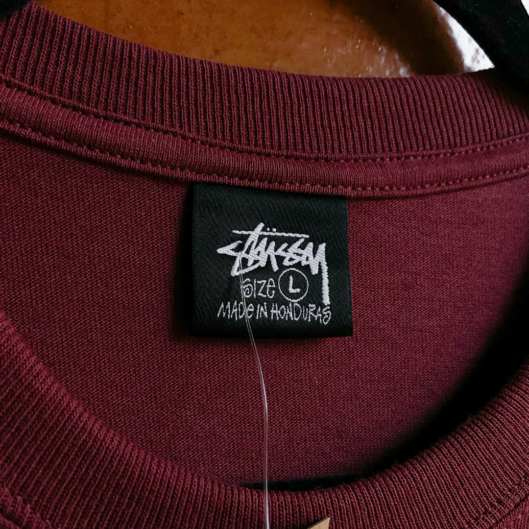 Basic Stüssy Tee Oxblood