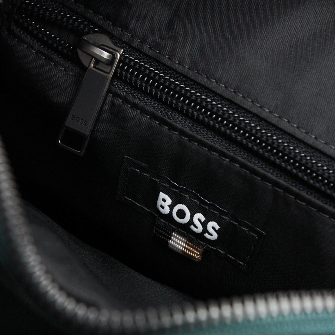 Green Crossbody Contrast Logo Bag