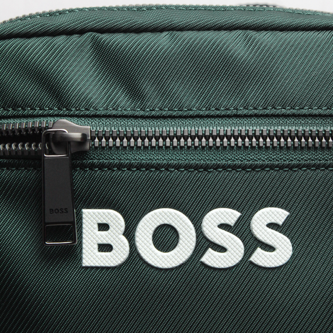 Green Crossbody Contrast Logo Bag