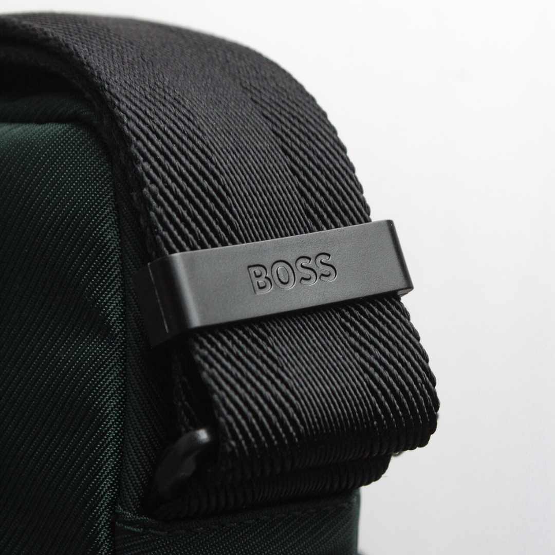Green Crossbody Contrast Logo Bag
