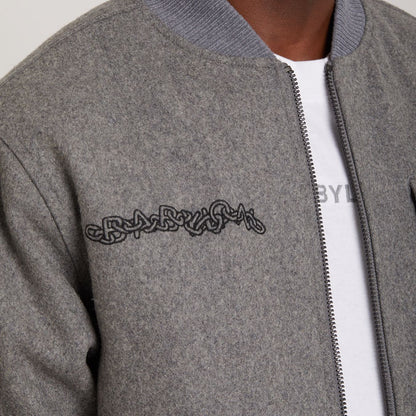 Wool Bomber Grey