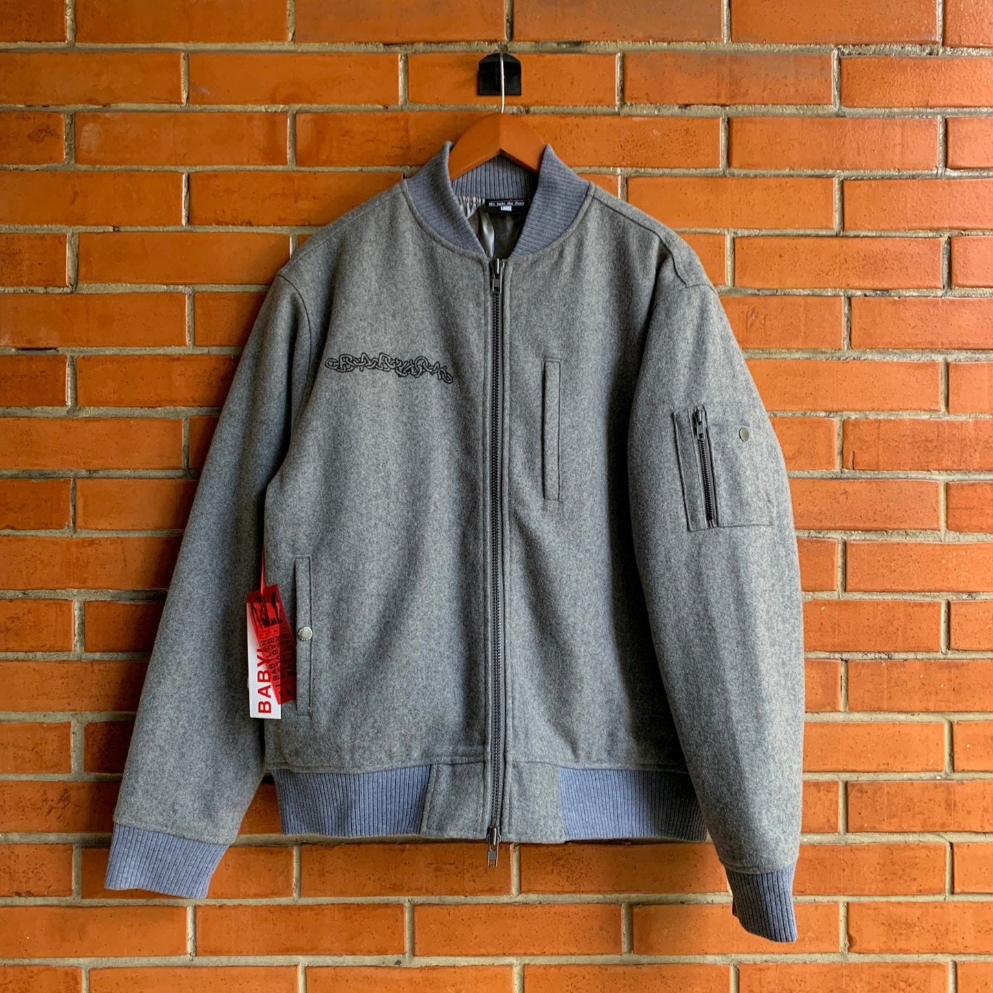 Wool Bomber Grey