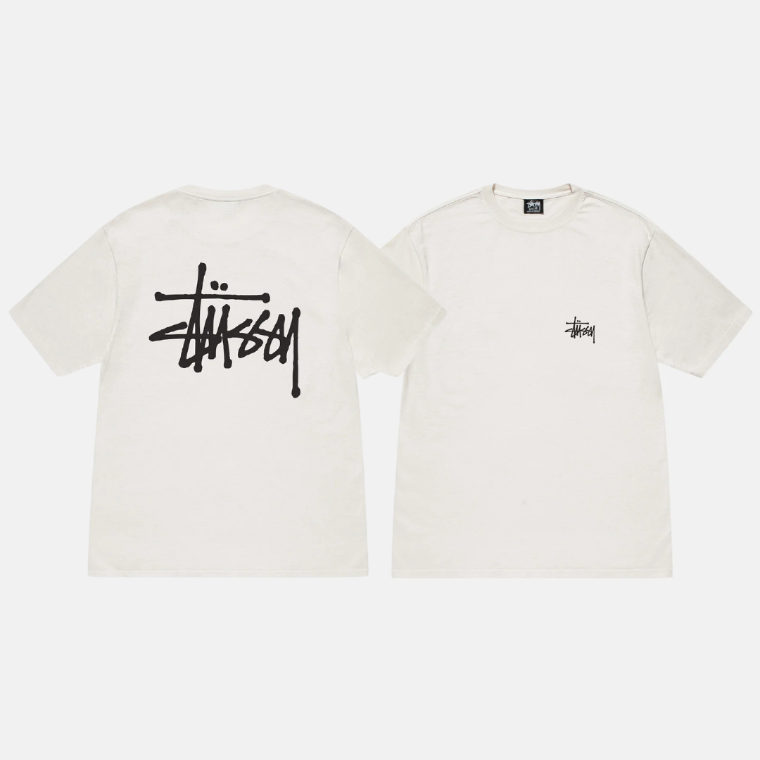 Basic Stüssy Tee Pigment Dyed Natural