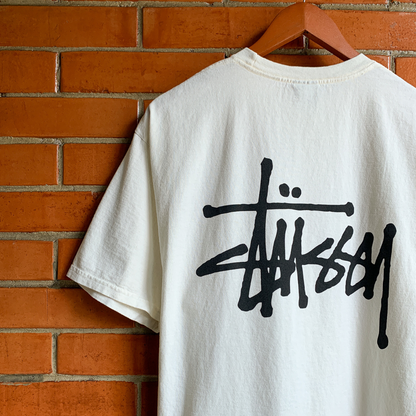 Basic Stüssy Tee Pigment Dyed Natural