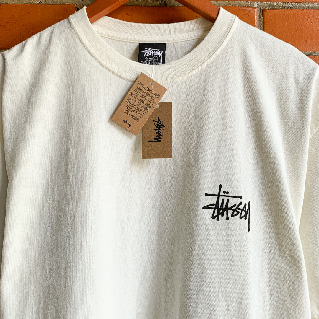 Basic Stüssy Tee Pigment Dyed Natural