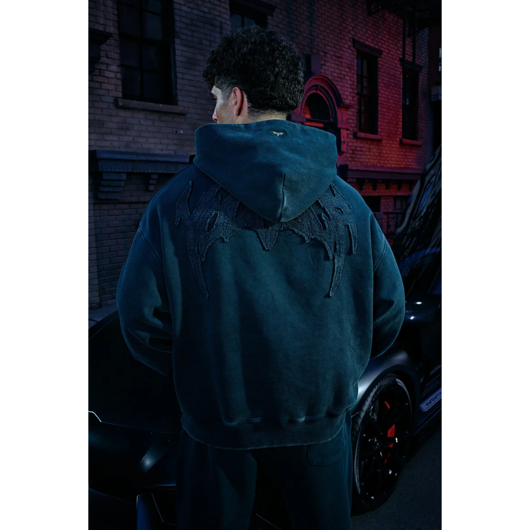 Batman Stealth Hoodie Black Wash