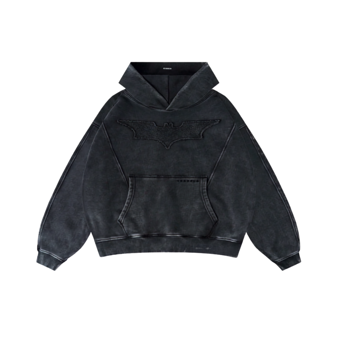 Batman Stealth Hoodie Black Wash