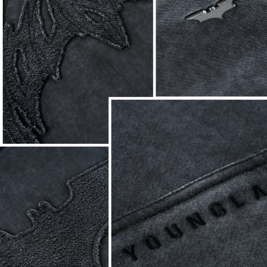 Batman Stealth Hoodie Black Wash