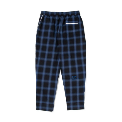 Born x Raised Plaid Lounge Pant-Blue