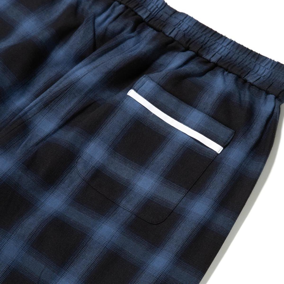 Born x Raised Plaid Lounge Pant-Blue