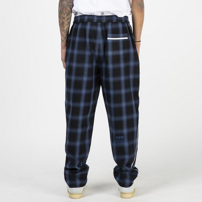 Born x Raised Plaid Lounge Pant-Blue