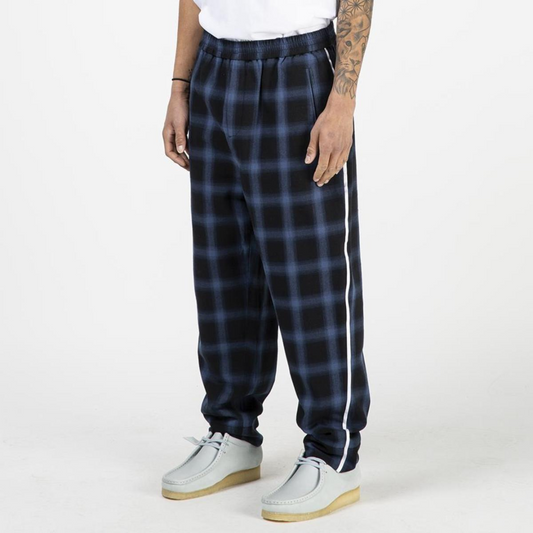 Born x Raised Plaid Lounge Pant-Blue