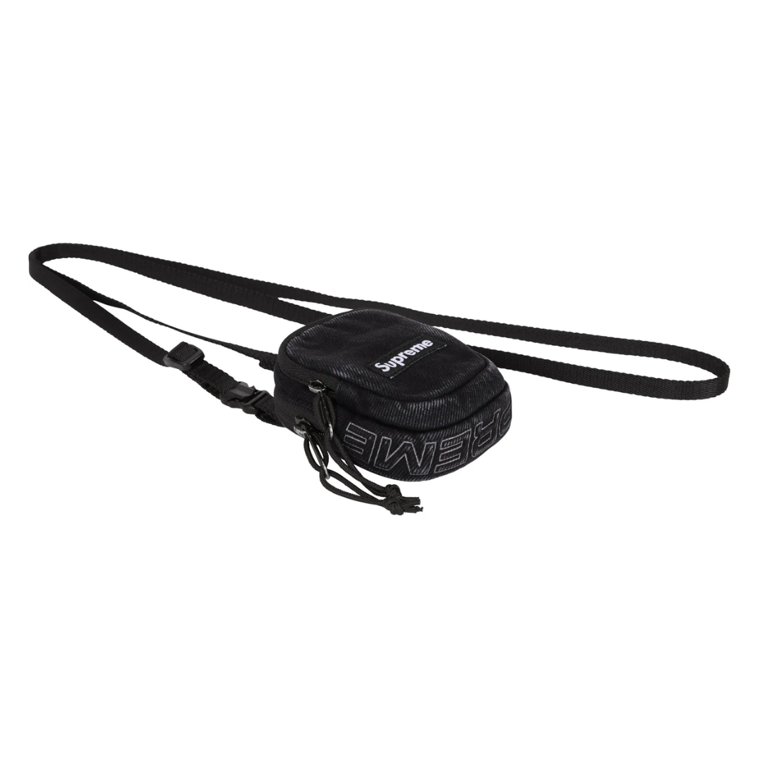 Denim Mini Utility Bag Black