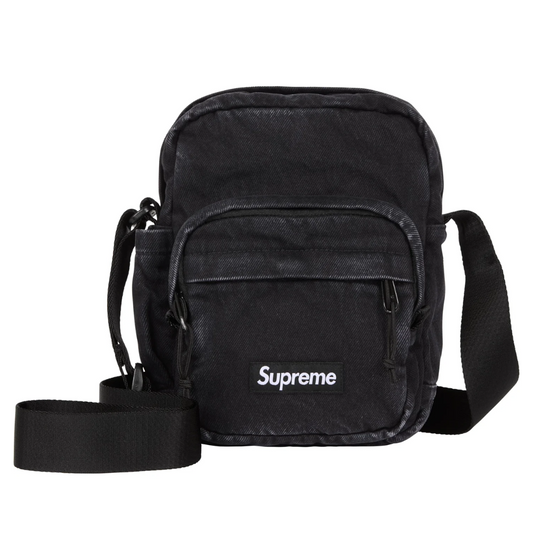 Denim Shoulder Bag Black