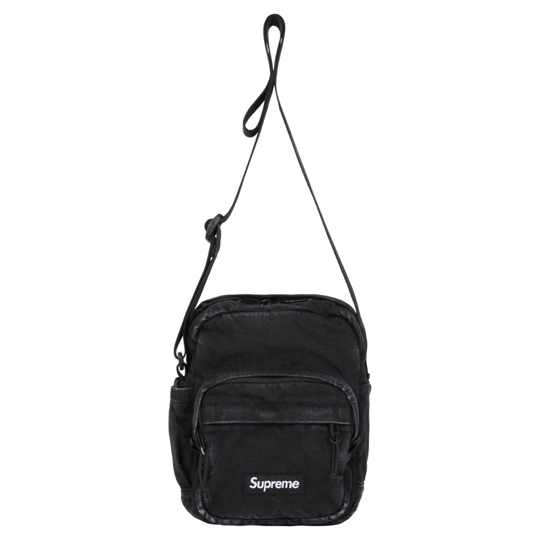 Denim Shoulder Bag Black