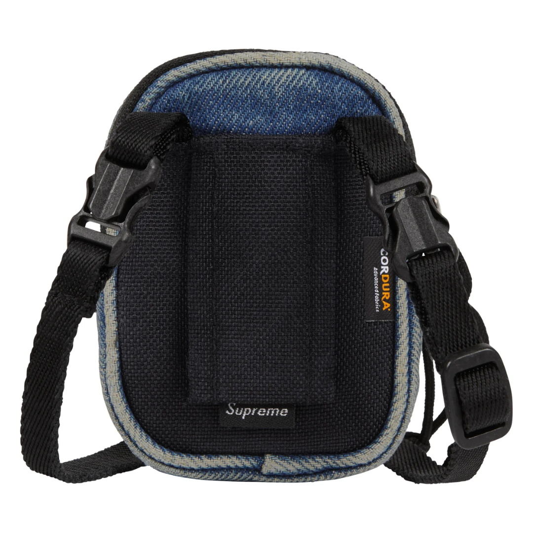 Denim Mini Utility Bag  Washed Indigo
