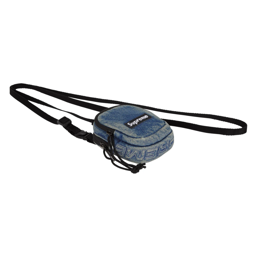 Denim Mini Utility Bag  Washed Indigo