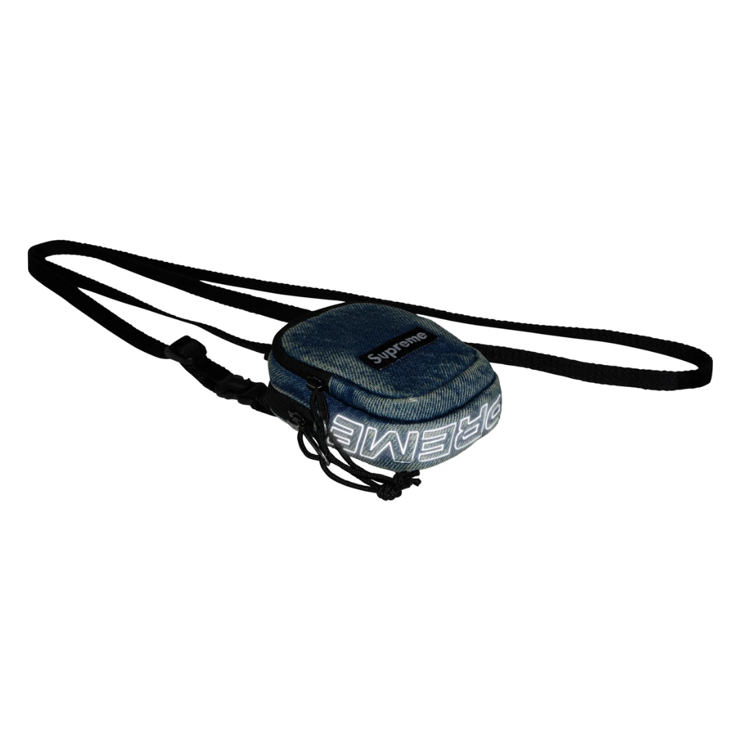 Denim Mini Utility Bag  Washed Indigo