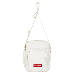 Denim Shoulder Bag White