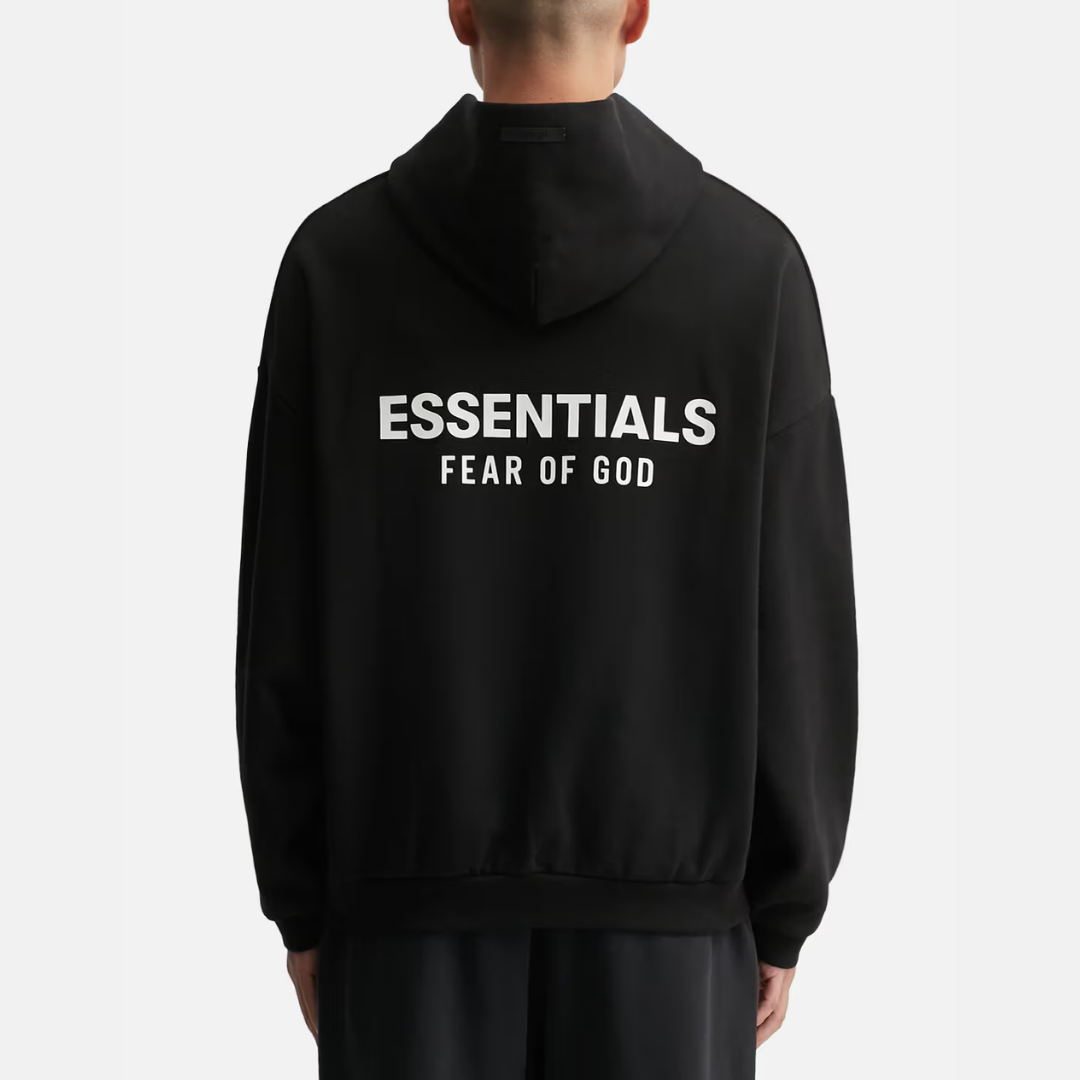 Fear Of God Essentials Fleece Hoodie Black FW24