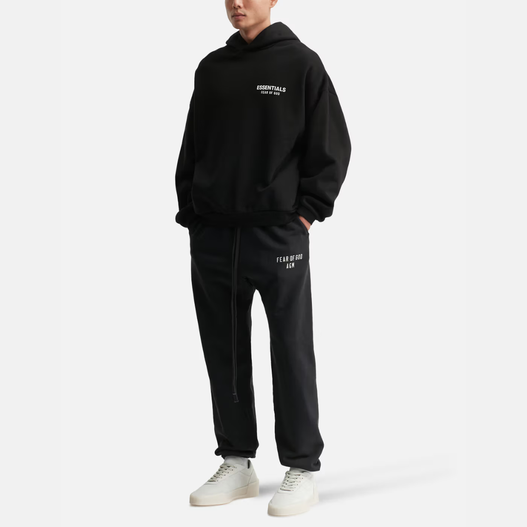 Fear Of God Essentials Fleece Hoodie Black FW24