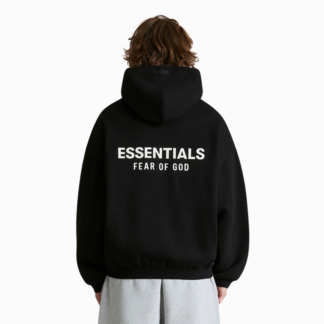 Fear Of God Essentials Fleece Hoodie Black FW24