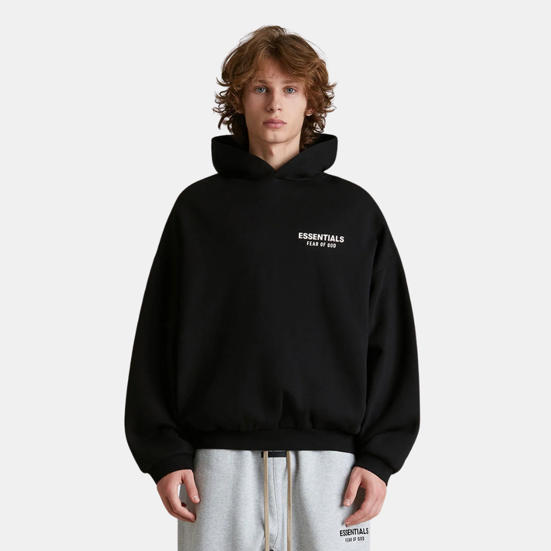 Fear Of God Essentials Fleece Hoodie Black FW24