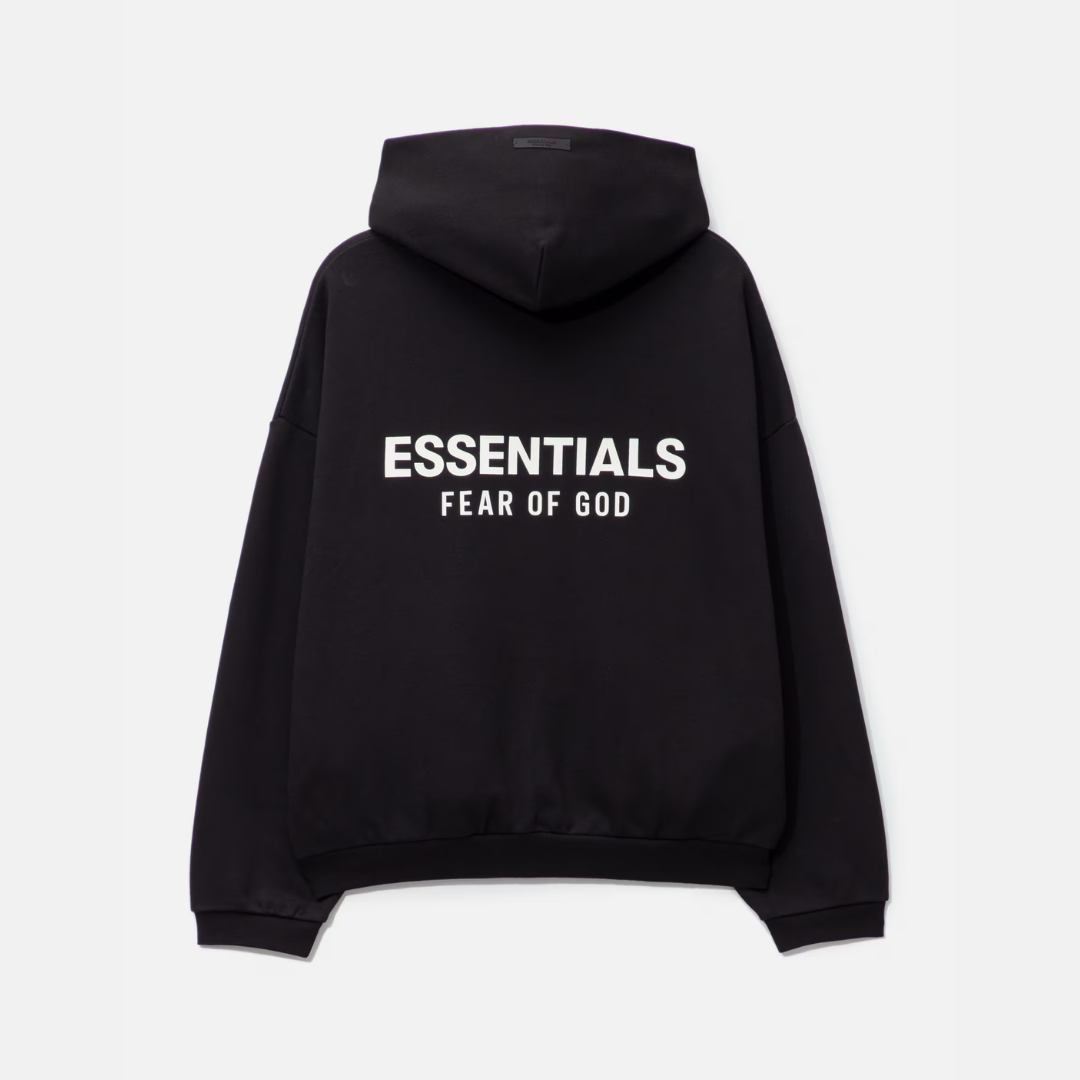 Fear Of God Essentials Fleece Hoodie Black FW24
