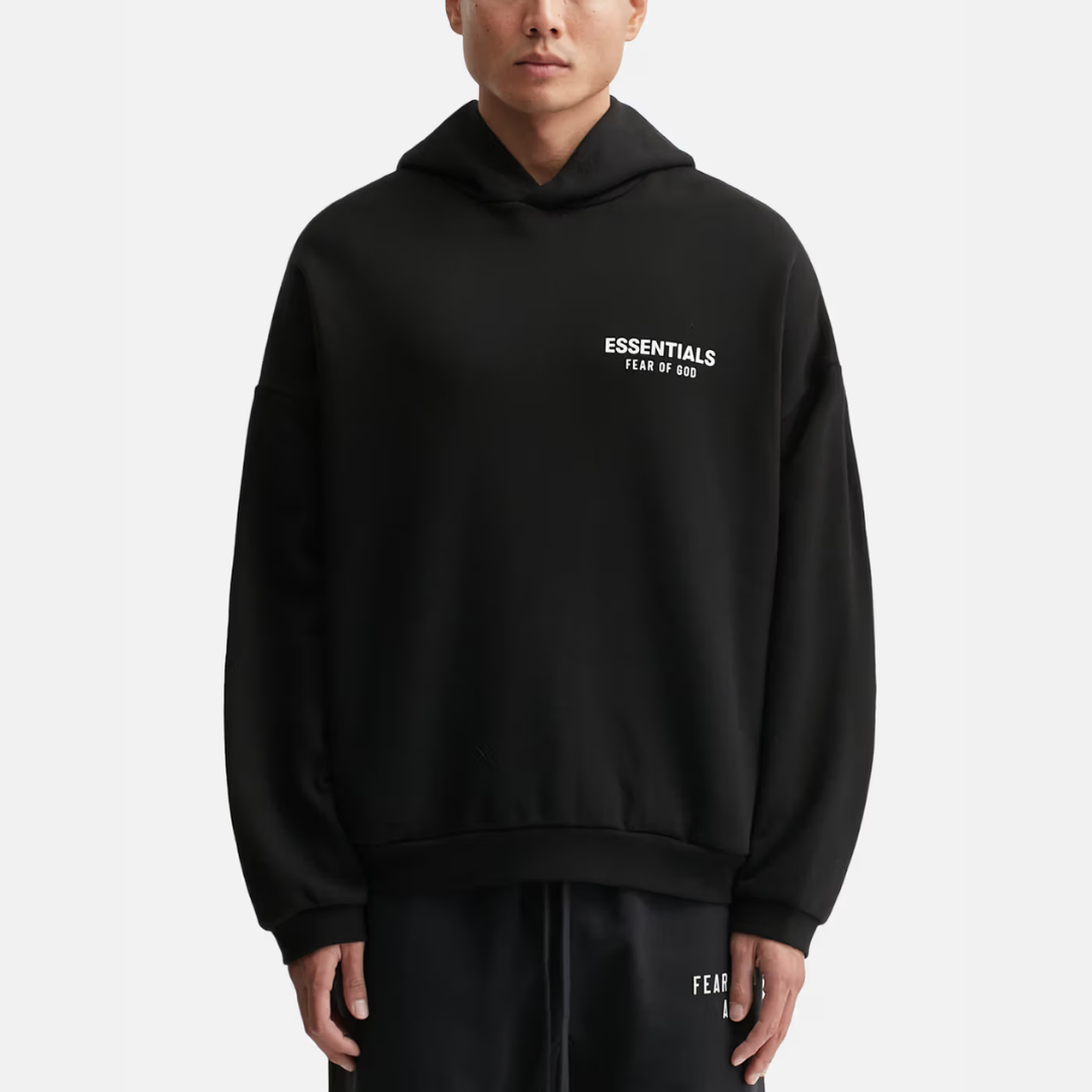 Fear Of God Essentials Fleece Hoodie Black FW24