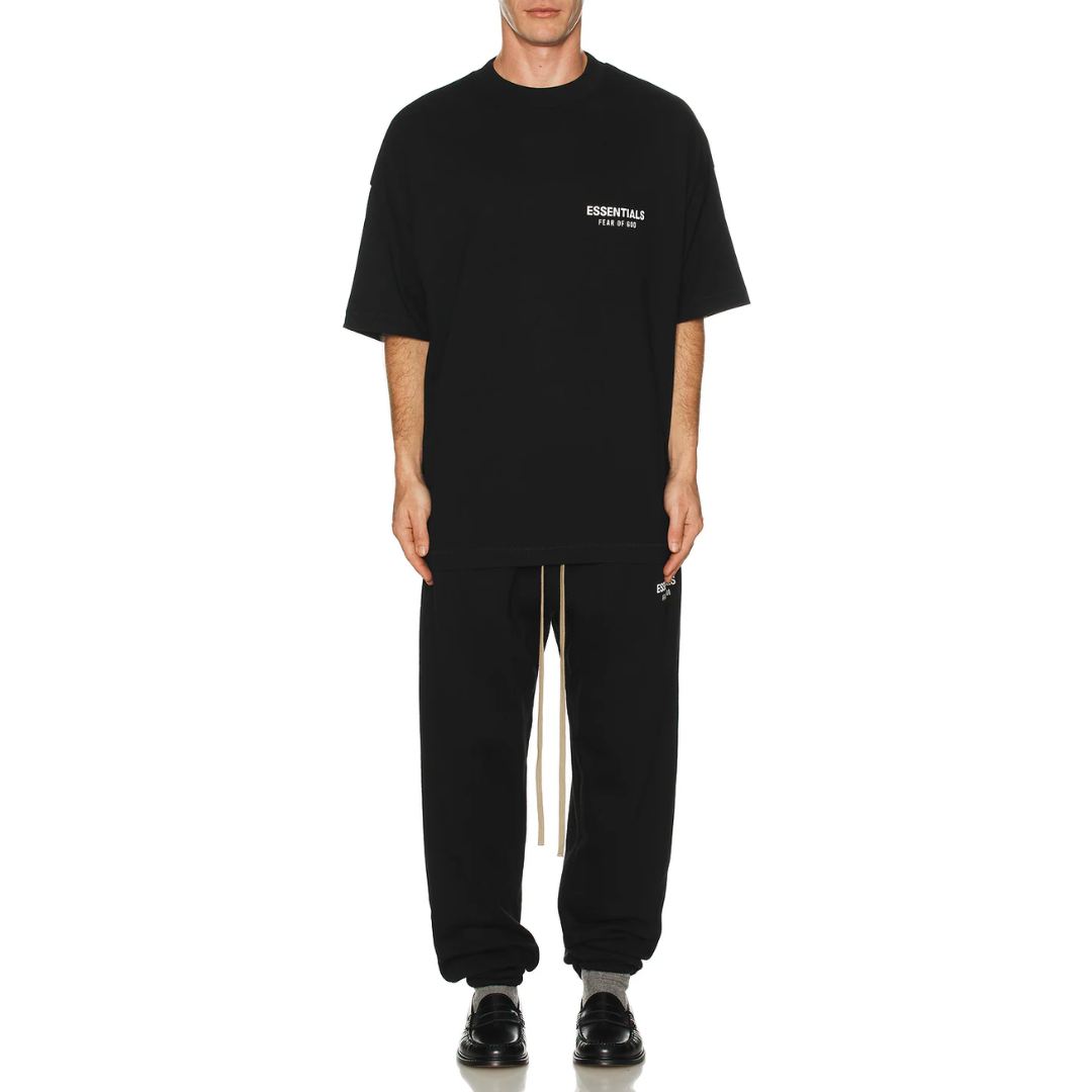 Jersey Crewneck T-Shirt Black