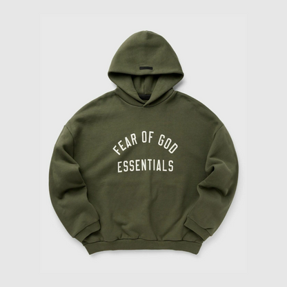 Fleece Hoodie Military