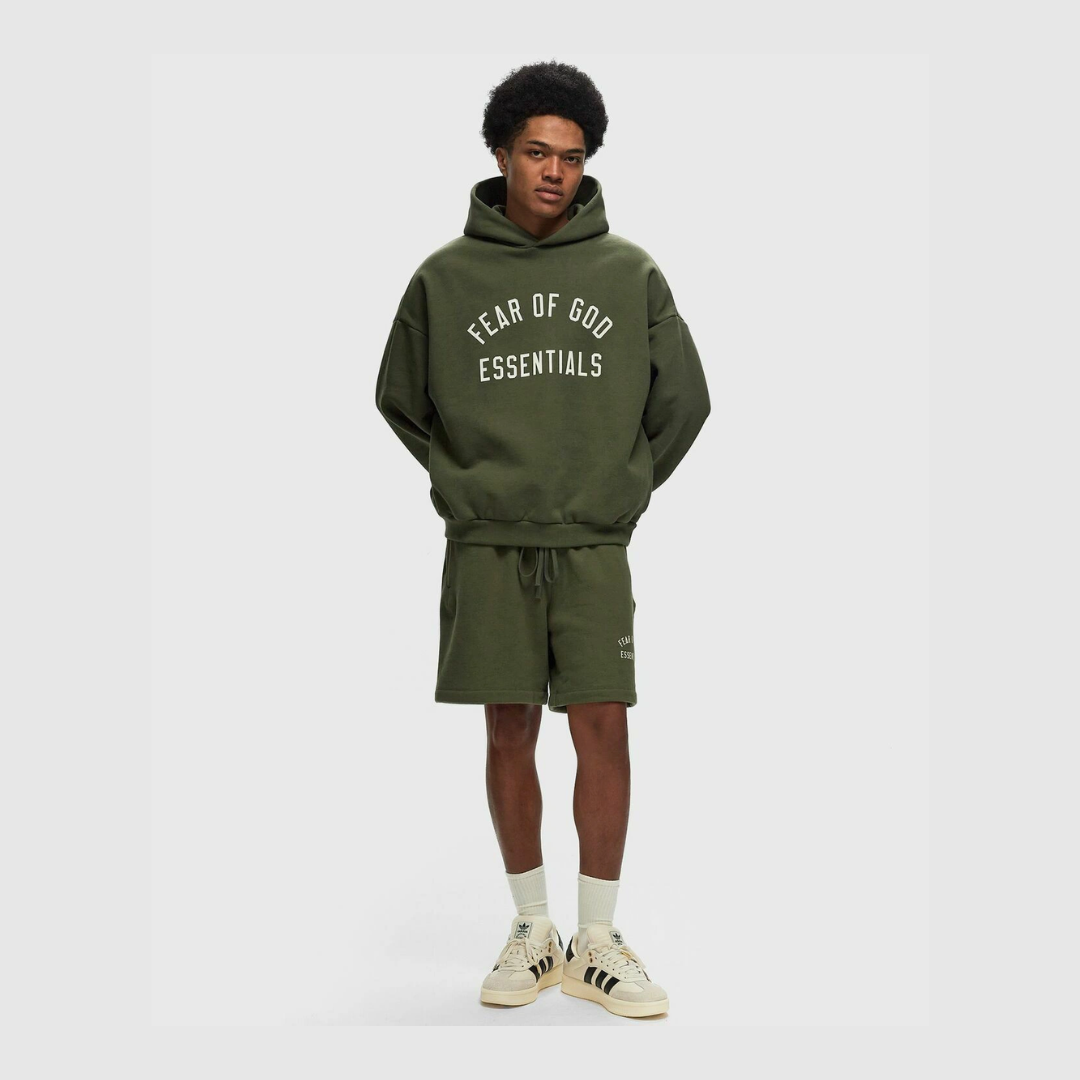 Fleece Hoodie Military